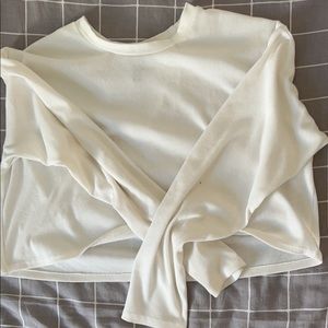 White long sleeve top